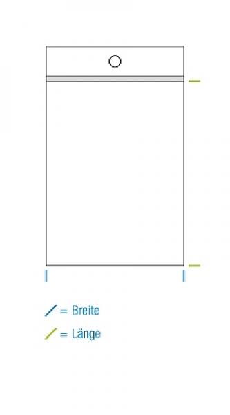 PP-Druckverschlußbeutel 120x170mm